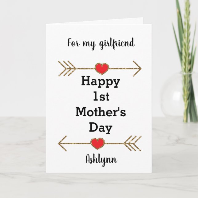 1ère carte de fête des mères pour ma copine (Devant)
