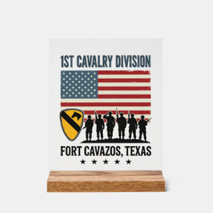 1ère Division de Cavalerie Fort Hood Vintage Sh Mi