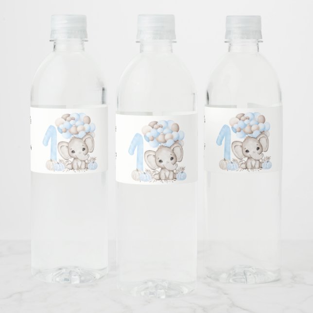 1ère fête d'anniversaire | Garçon | Étiquette de b (Bouteilles)