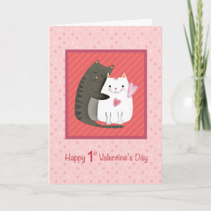 1ère Saint Valentin pour la carte des jeunes marié