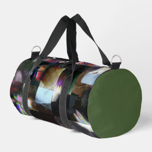 1FB1F9F4 Cyberpunk-Glitch-Art-Mosaik-Abstrakt Duffle Bag