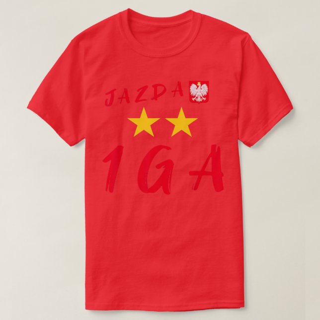 1GA Iga Polnischer Tennis Nummer Eins Jazda T-Shirt (Design vorne)