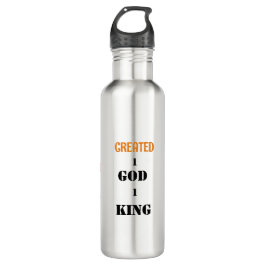 1God1King erstellt durch Collection Specialty Tass Edelstahlflasche