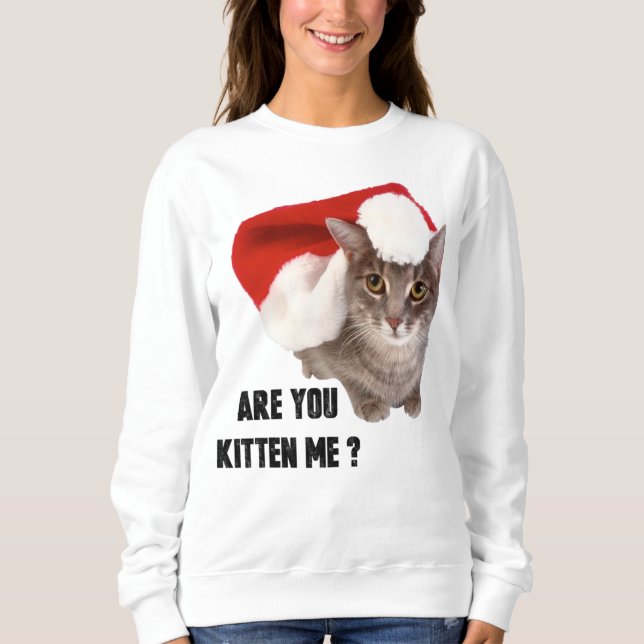 1Kitten Sie mich? Frauen Basic Sweatshirt (Vorderseite)
