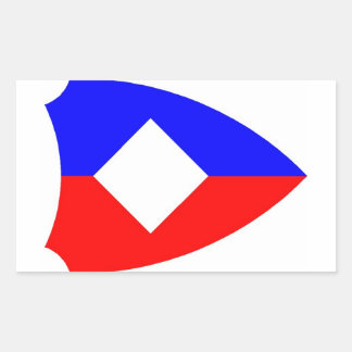 1LK zonder ster Rechteckiger Aufkleber