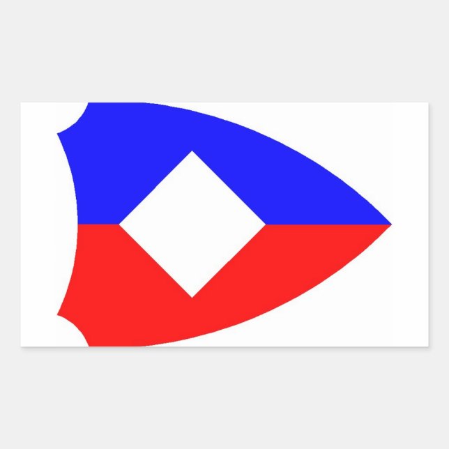 1LK zonder ster Rechteckiger Aufkleber (Vorderseite)