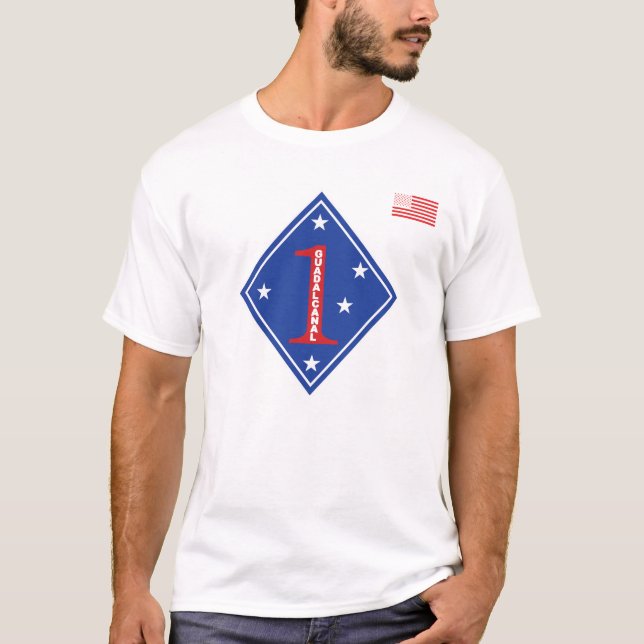 1Marine Division Vereinte Staaten T-Shirt (Vorderseite)