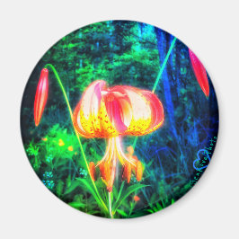 1MICHIGAN LILLY MAGNET
