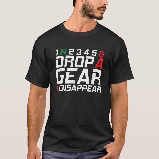 1N23456 Motorrad abwerfen und Motorradgeschenke we T-Shirt (Vorderseite)