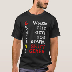 1N23456 Shirt Motorradgetriebe-Umschalt-Positives 