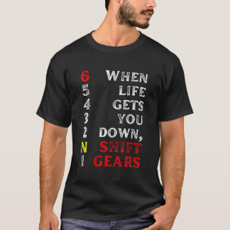 1N23456 Shirt Motorradgetriebe-Umschalt-Positives 