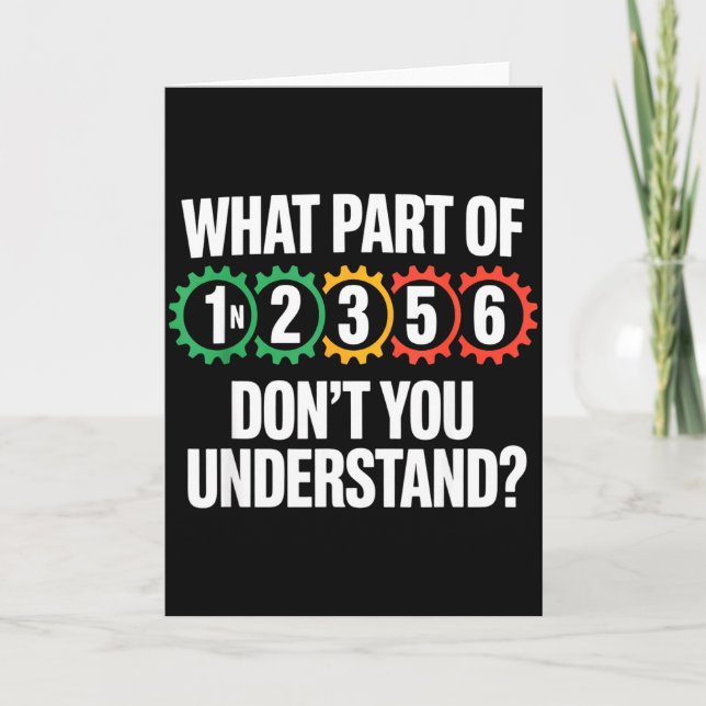 1n256 Motorcycle Shift Biker Motorcyclist  Karte (Vorderseite)