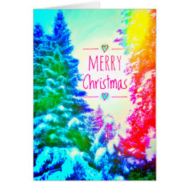 1RAINBOW MERRY CHRISTMAS TREIBKARTE