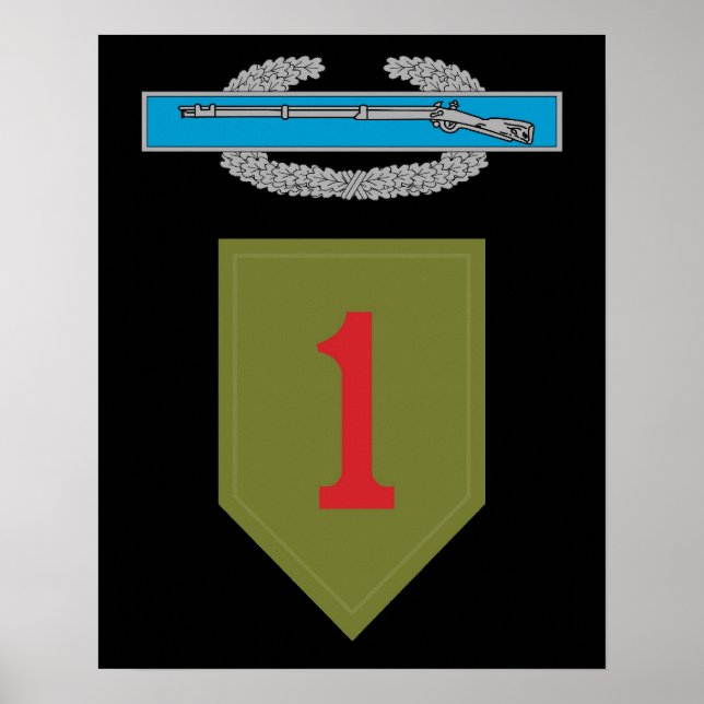 1re Division d'infanterie Affiche de la CIB (Devant)