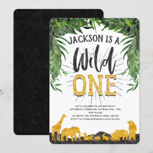 1re invitation à l'anniversaire, Wild One, animal 