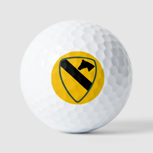 1st Cavalry Division Patch United States Golfball (Vorderseite)
