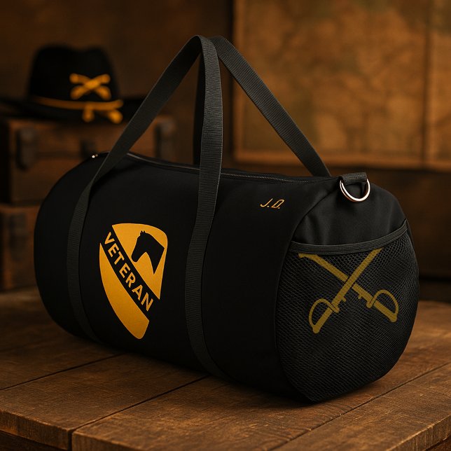 1st Cavalry Division Veteran Tribute Black Duffle Bag (1st Cavalry Division Veteran Tribute Black Duffle Bag)