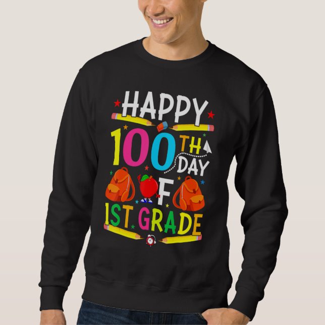 1st Grade 100th Day of School Shirt 100 Days of Sc (Vorderseite)