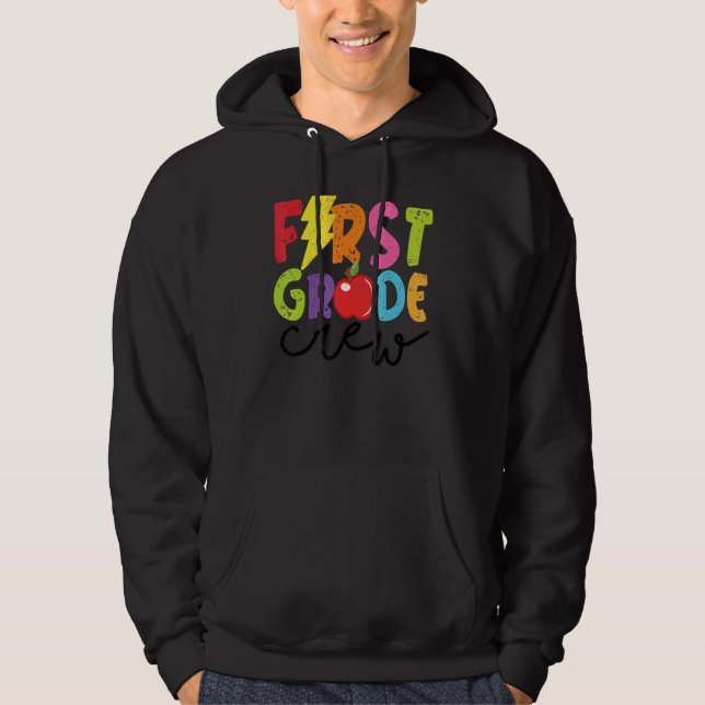 1st Grade  Girls Kids Back To School  1 Hoodie (Vorderseite)