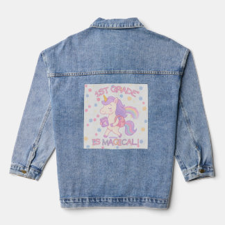 1st Grade is Magical Back to School Unicorn Pastel
