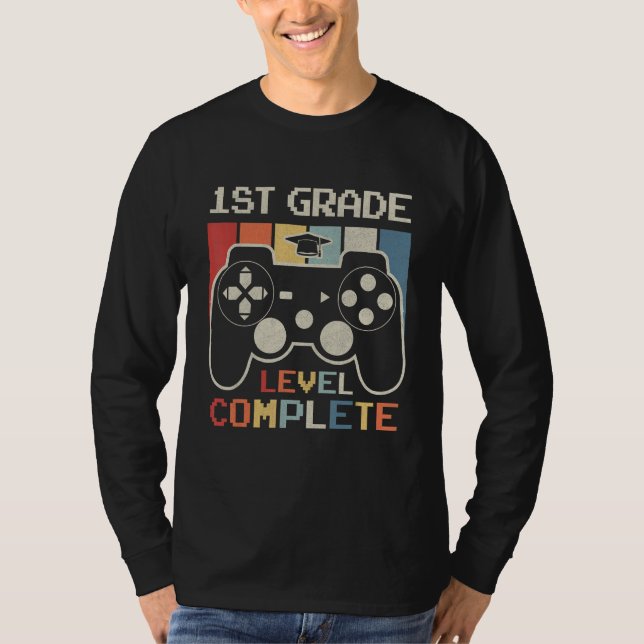 1st Grade Level Complete Game Controller Last Day  T-Shirt (Vorderseite)