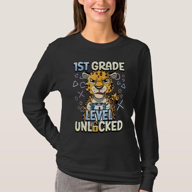 1st Grade Level Unlocked 1 T-Shirt (Vorderseite)