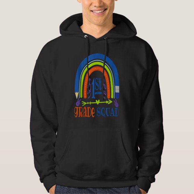 1st Grade Squad Back To School for teachers and st Hoodie (Vorderseite)