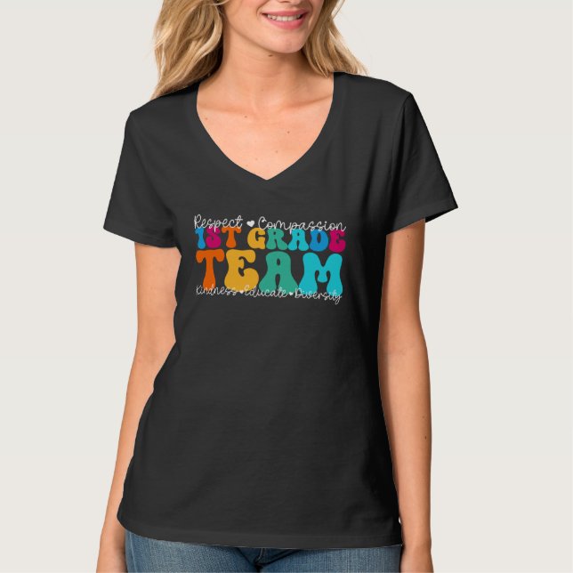 1st Grade Team Appreciation Week Back to School T-Shirt (Vorderseite)
