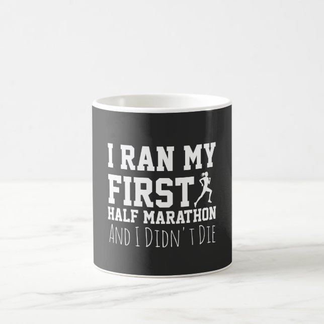 1st Half Marathon Runner Funny First Marathoner Kaffeetasse (Mittel)