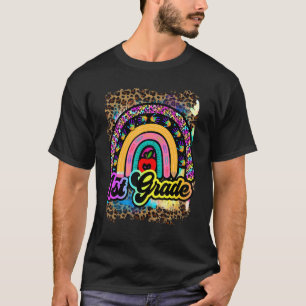 1st Klasse Vibes Team Retro Tie Dye 1. Schultag T-Shirt