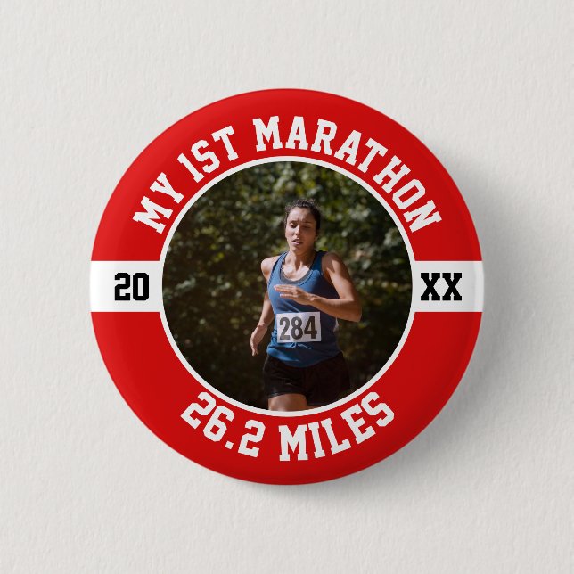 1st Marathon Running First Runner Sports 26 2 Button (Vorderseite)