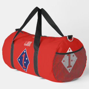 1st Marine Division Veteran Rotes Personalisiertes Duffle Bag