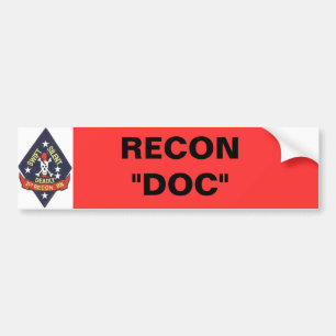1st_recon-bn_insig, ÜBERHOLTES "DOC. " Autoaufkleber