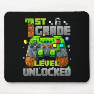 1ste Stufe Entsperrter Videogamer Pixel CK to S Mousepad