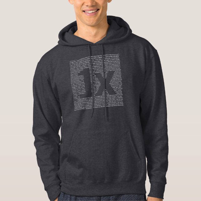 1x "drush" Men's hoodie (Vorderseite)