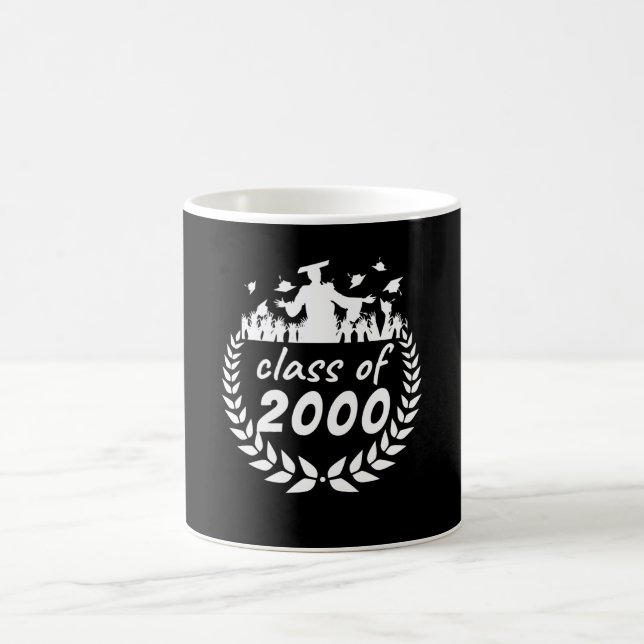 2000 Abschluss- oder Wiedersehen-Design von Kaffeetasse (Mittel)