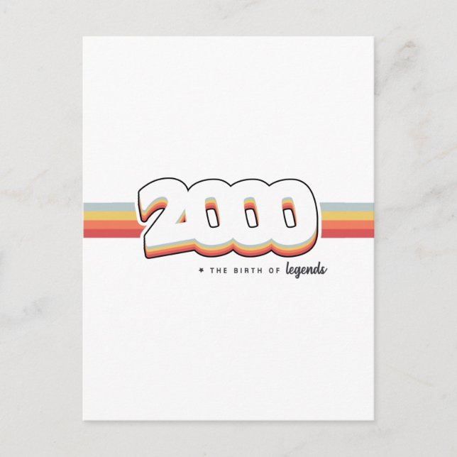 2000 Die Geburt von Legenden Postkarte (Vorderseite)