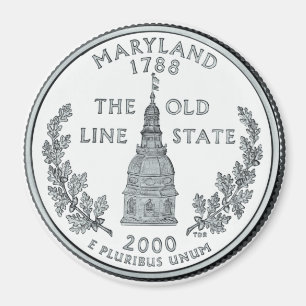 2000 Maryland Staat Quarter Magnet