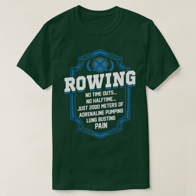 2000 Meters Rowing T-Shirt (Design vorne)
