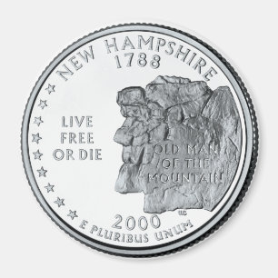 2000 Neuer Hampshire Staat Quarter Magnet