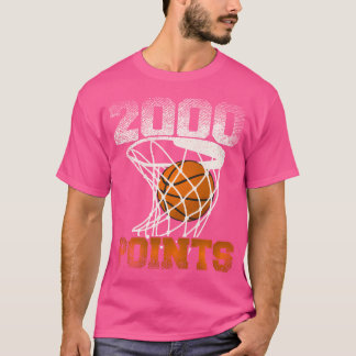 2000 Punkte Basketball für Ihren Lieblingsbasketba T-Shirt