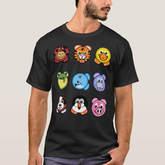 2000er Nostalgie ZooPals Tellers Klassischer T - S T-Shirt (Vorderseite)