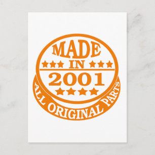 2001 alle Originalteile hergestellt Postkarte