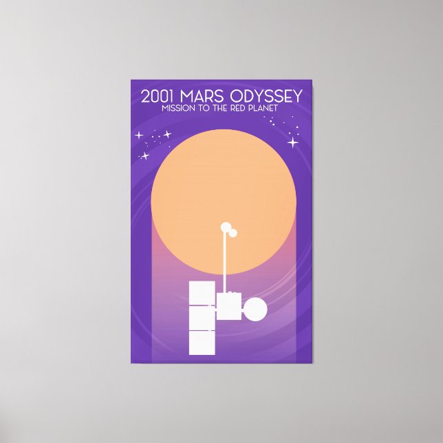 2001 Mars Odyssey Leinwanddruck (Vorderseite)