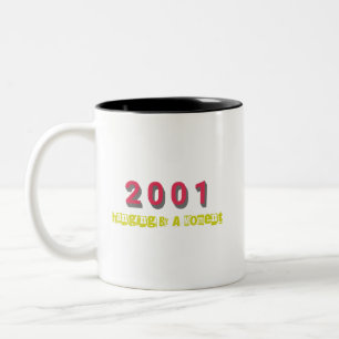 2001 Top-Song des Jahres Zweifarbige Tasse