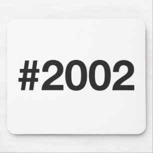 2002 Hashtag 23 Geburtstag Mousepad
