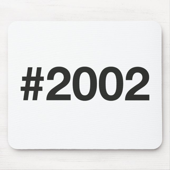 2002 Hashtag 23 Geburtstag Mousepad (Vorne)