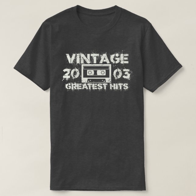 2003 Beste Treffer Vintag T-Shirt (Design vorne)