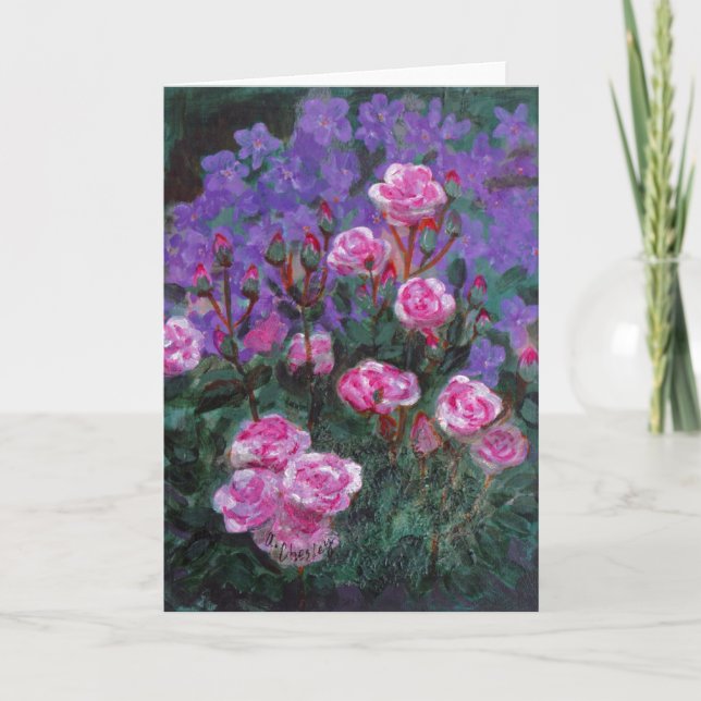 2003_Pink_Roses Karte (Vorderseite)