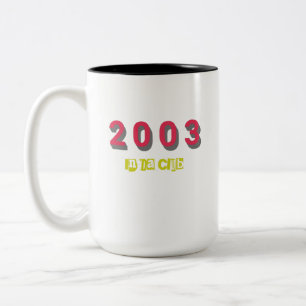 2003 Top-Song des Jahres Zweifarbige Tasse